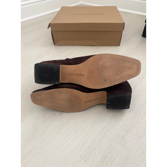 Steve Madden Dusty Boot in Chocolate Brown Suede - Picture 7 of 9